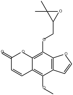 7H-Furo[3,2-g][1]benzopyran-7-one, 9-[(3,3-dimethyl-2-oxiranyl)methoxy]-4-methoxy-