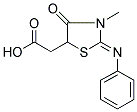 (3-METHYL-4-OXO-2-PHENYLIMINO-THIAZOLIDIN-5-YL)-ACETIC ACID