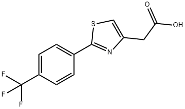 4-Thiazoleacetic acid, 2-[4-(trifluoromethyl)phenyl]-