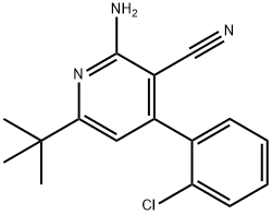 2-AMINO-6-(TERT-BUTYL)-4-(2-CHLOROPHENYL)NICOTINONITRILE