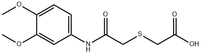 2-([2-(3,4-DIMETHOXYANILINO)-2-OXOETHYL]SULFANYL)ACETIC ACID