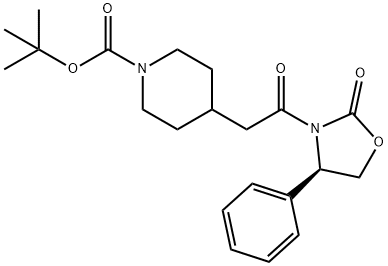 (R)-4-(2-氧代-2-(2-氧代-4-苯基恶唑烷-3-基)乙基)哌啶-1-羧酸叔丁酯