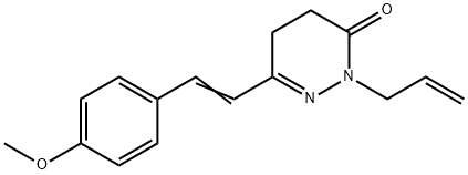 3(2H)-Pyridazinone, 4,5-dihydro-6-[2-(4-methoxyphenyl)ethenyl]-2-(2-propen-1-yl)-