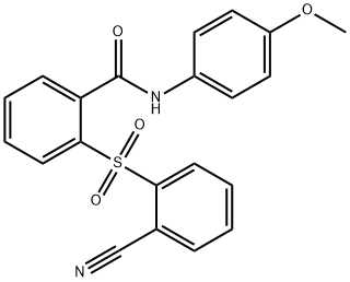 2-[(2-CYANOPHENYL)SULFONYL]-N-(4-METHOXYPHENYL)BENZENECARBOXAMIDE