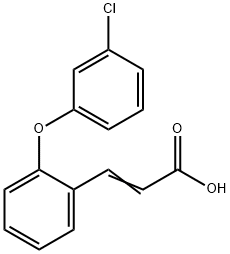 2-Propenoic acid, 3-[2-(3-chlorophenoxy)phenyl]-