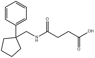 Butanoic acid, 4-oxo-4-[[(1-phenylcyclopentyl)methyl]amino]-