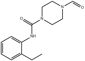1-Piperazinecarboxamide, N-(2-ethylphenyl)-4-formyl-