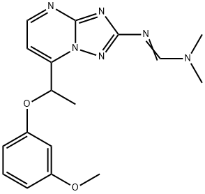 N'-(7-[1-(3-METHOXYPHENOXY)ETHYL][1,2,4]TRIAZOLO[1,5-A]PYRIMIDIN-2-YL)-N,N-DIMETHYLIMINOFORMAMIDE