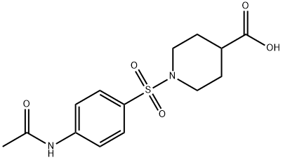 4-Piperidinecarboxylic acid, 1-[[4-(acetylamino)phenyl]sulfonyl]-