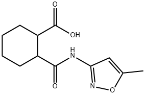 Cyclohexanecarboxylic acid, 2-[[(5-methyl-3-isoxazolyl)amino]carbonyl]-
