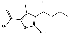 isopropyl 2-amino-5-carbamoyl-4-methyl-thiophene-3-carboxylate