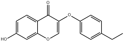 4H-1-Benzopyran-4-one, 3-(4-ethylphenoxy)-7-hydroxy-