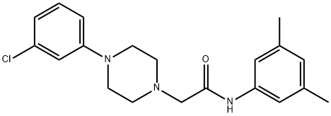 2-[4-(3-CHLOROPHENYL)PIPERAZINO]-N-(3,5-DIMETHYLPHENYL)ACETAMIDE