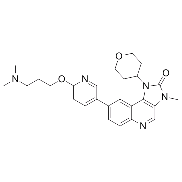 8-{6-[3-(Dimethylamino)propoxy]-3-pyridinyl}-3-methyl-1-(tetrahydro-2H-pyran-4-yl)-1,3-dihydro-2H-imidazo[4,5-c]quinolin-2-one