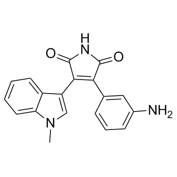 1H-Pyrrole-2,5-dione, 3-(3-aminophenyl)-4-(1-methyl-1H-indol-3-yl)-