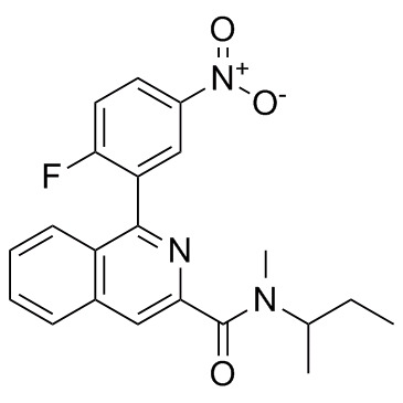 3-Isoquinolinecarboxamide, 1-(2-fluoro-5-nitrophenyl)-N-methyl-N-(1-methylpropyl)-