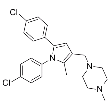 1-((1,5-bis(4-chlorophenyl)-2-methyl-1H-pyrrol-3-yl)methyl)-4-methylpiperazine