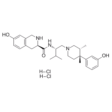 (R)-7-hydroxy-N-((S)-1-((3R,4R)-4-(3-hydroxyphenyl)-3,4-dimethylpiperidin-1-yl)-3-methylbutan-2-yl)-1,2,3,4-tetrahydroisoquinoline-3-carboxamide dihydrochloride