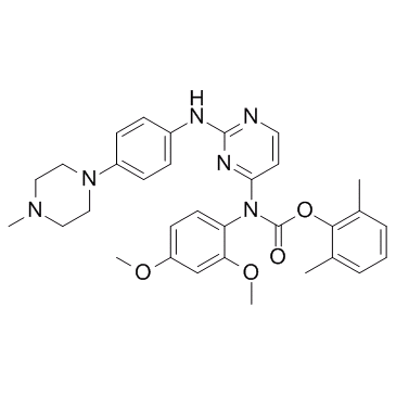 Carbamic acid, N-(2,4-dimethoxyphenyl)-N-[2-[[4-(4-methyl-1-piperazinyl)phenyl]amino]-4-pyrimidinyl]-, 2,6-dimethylphenyl ester