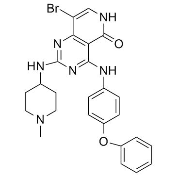 8-溴-2-((1-甲基哌啶-4-基)氨基)-4-((4-苯氧基苯基)氨基)吡啶并[4,3-D]嘧啶-5(6H)-酮