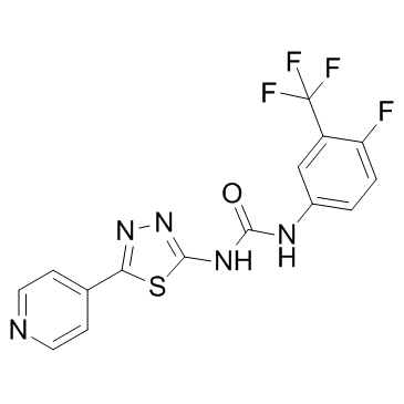 1-(4-Fluoro-3-(trifluoromethyl)phenyl)-3-(5-(pyridin-4-yl)-1,3,4-thiadiazol-2-yl)urea