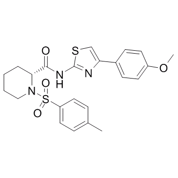 (2R)-N-[4-(4-Methoxyphenyl)-2-thiazolyl]-1-[(4-methylphenyl)sulfonyl]-2-piperidinecarboxamide