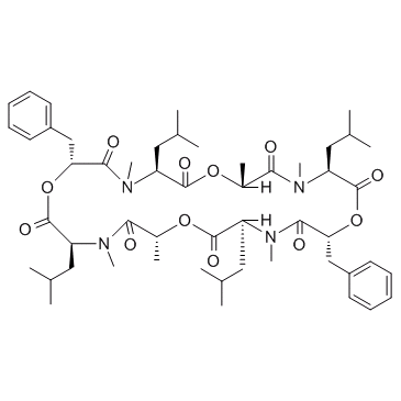 Cyclo(D-2-hydroxypropanoyl-N-methyl-L-leucyl-3-phenyl-D-2-hydroxypropanoyl-N-methyl-L-leucyl-D-2-hydroxypropanoyl-N-methyl-L-leucyl-3-phenyl-D-2-hydroxypropanoyl-N-methyl-L-leucyl)