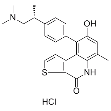 (R)-9-[4-[1-(二甲基氨基)丙-2-基]苯基]-8-羟基-6-甲基噻吩并[2,3-C]喹啉-4(5H)-酮盐酸盐