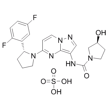 (3S)-N-[5-[(2R)-2-(2,5-Difluorophenyl)-1-pyrrolidinyl]pyrazolo[1,5-a]pyrimidin-3-yl]-3-hydroxy-1-pyrrolidinecarboxamide sulfate