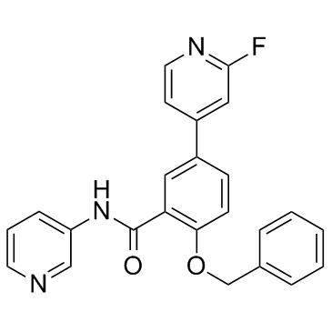 5-(2-fluoro-4-pyridinyl)-2-[(phenylmethyl)oxy]-N-3-pyridinylbenzamide