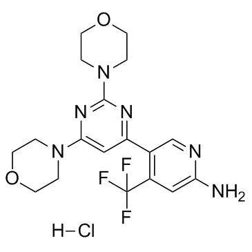 5-(2,6-DiMorpholinopyriMidin-4-yl)-4-(trifluoroMethyl)pyridin-2-aMine hydrochloride
