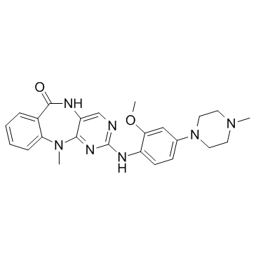 2-(2-methoxy-4-(4-methylpiperazin-1-yl)phenylamino)-11-methyl-5H-benzo[e]pyrimido[5,4-b][1,4]diazepin-6(11H)-one