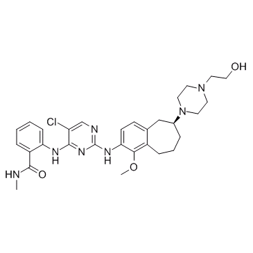 Benzamide, 2-[[5-chloro-2-[[(6S)-6,7,8,9-tetrahydro-6-[4-(2-hydroxyethyl)-1-piperazinyl]-1-methoxy-5H-benzocyclohepten-2-yl]amino]-4-pyrimidinyl]amino]-N-methyl-