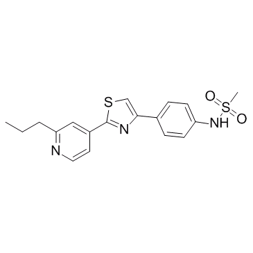 N-(4-(2-(2-propylpyridin-4-yl)thiazol-4-yl)phenyl)methanesulfonamide