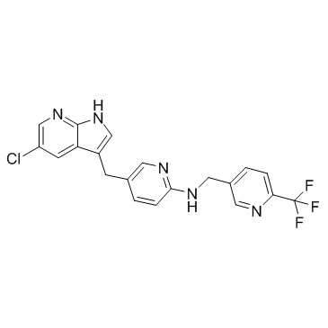 3-Pyridinemethanamine,N-[5-[(5-chloro-1H-pyrrolo[2,3-b]pyridin-3-yl)methyl]-2-pyridinyl]-6-(trifluoromethyl)-