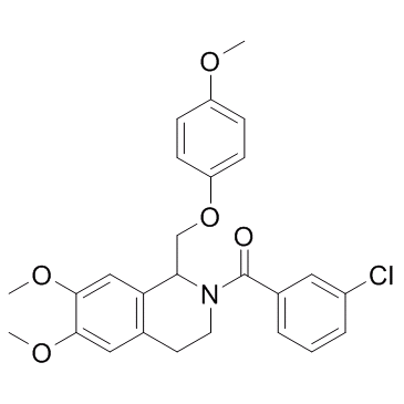 (3-Chlorophenyl)[3,4-dihydro-6,7-dimethoxy-1-[(4-methoxyphenoxy)methyl]-2(1H)-isoquinolinyl]methanone