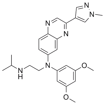 N1-(3,5-Dimethoxyphenyl)-N2-(1-methylethyl)-N1-[3-(1-methyl-1H-pyrazol-4-yl)-6-quinoxalinyl]-1,2-ethanediamine