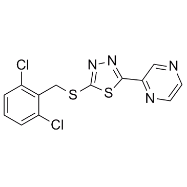 Pyrazine, 2-[5-[[(2,6-dichlorophenyl)methyl]thio]-1,3,4-thiadiazol-2-yl]-