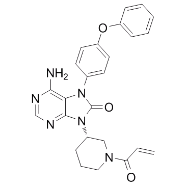 6-AMINO-7-(4-PHENOXYPHENYL)-9-[(3S)-1-(PROP-2-ENOYL)PIPERIDIN-3-YL]PURIN-8-ONE