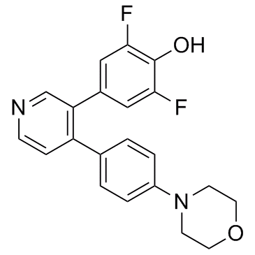 2,6-Difluoro-4-[4-[4-(4-morpholinyl)phenyl]-3-pyridinyl]phenol