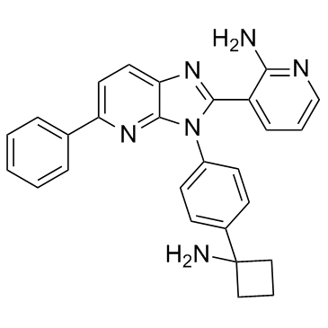2-Pyridinamine, 3-[3-[4-(1-aminocyclobutyl)phenyl]-5-phenyl-3H-imidazo[4,5-b]pyridin-2-yl]-