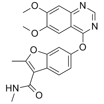 3-Benzofurancarboxamide, 6-[(6,7-dimethoxy-4-quinazolinyl)oxy]-N,2-dimethyl-