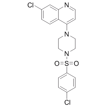 Quinoline, 7-chloro-4-[4-[(4-chlorophenyl)sulfonyl]-1-piperazinyl]-