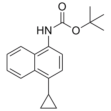 TERT-BUTYL 4-CYCLOPROPYLNAPHTHALEN-1-YLCARBAMATE