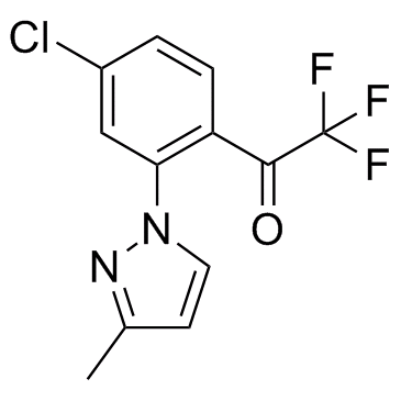 1-(4-chloro-2-(3-methyl-1H-pyrazol-1-yl)phenyl)-2,2,2-trifluoroethan-1-one