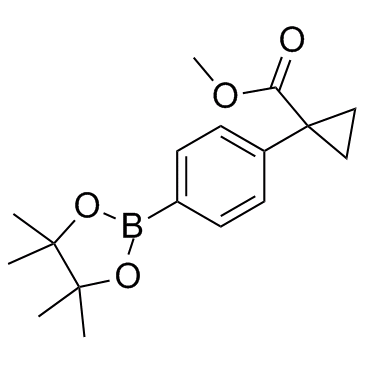 1-(4-(4,4,5,5-四甲基-1,3,2-二氧杂环戊硼烷-2-基)苯基)环丙烷甲酸甲酯