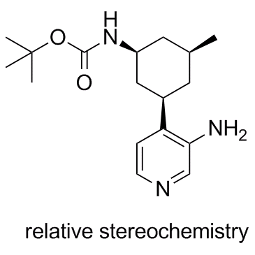 Carbamic acid, N-[(1R,3S,5R)-3-(3-amino-4-pyridinyl)-5-methylcyclohexyl]-, 1,1-dimethylethyl ester, rel-