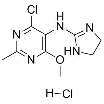 2-Pyrimidinamine, 4-chloro-N-(4,5-dihydro-1H-imidazol-2-yl)-6-methoxy-2-methyl-, hydrochloride