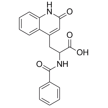 4-Quinolinepropanoic acid, α-(benzoylamino)-1,2-dihydro-2-oxo-