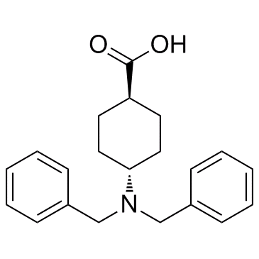 Cyclohexanecarboxylic acid, 4-[bis(phenylmethyl)amino]-, trans-